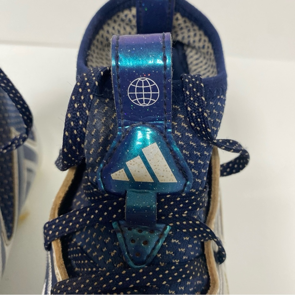 Adidas Freak 24 Inline Football Cleats White Metallic Blue Mens Size 10 - Picture 3 of 7